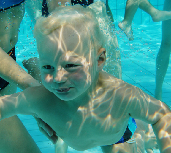 Underwater photo shoot